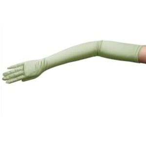 Long Satin Evening Gloves in Light Green - Women Accessories